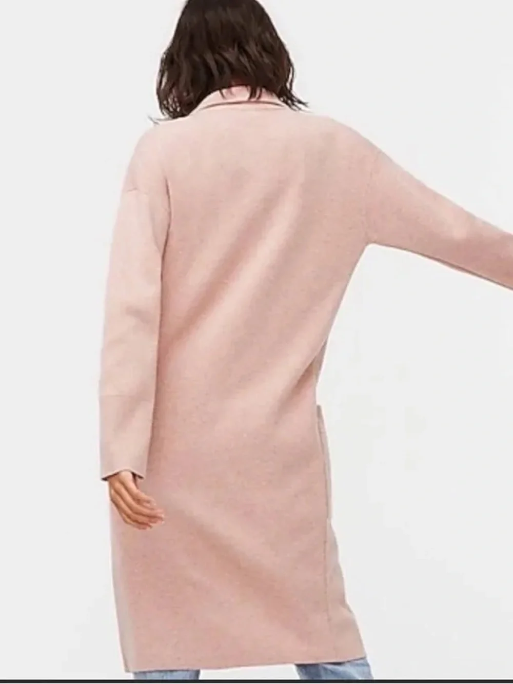 J.Crew Ella Long Sweater Blazer Pink